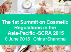 The 1st Summit on Cosmetic Regulations in the Asia-Pacific (SCRA 2015) will be held in Shanghai